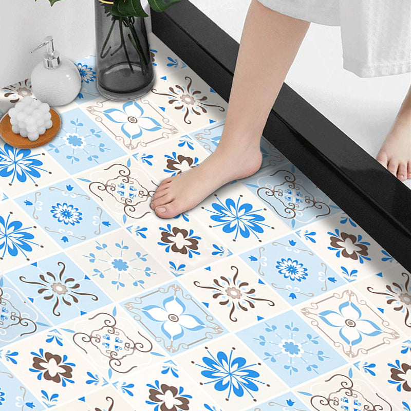 BowLift | Modern Vinyl Floor Planks Grid Pattern Peel and Stick Vinyl Plank Flooring