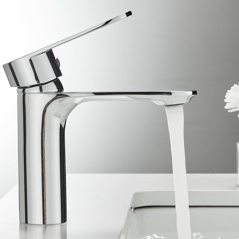 BowLift | Bathroom Sink Faucet Lever Handle Brass Monochrome Bathroom Faucet