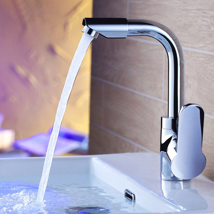 BowLift | Modern Bathroom Faucet Brass Lever Handle Washroom Bathtub Faucet
