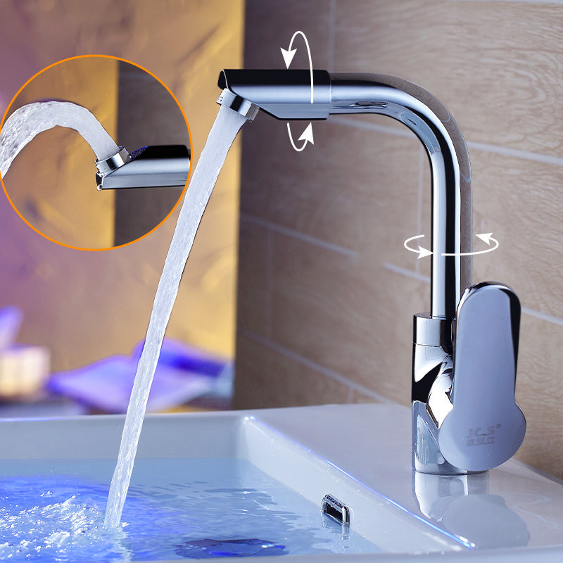 BowLift | Modern Bathroom Faucet Brass Lever Handle Washroom Bathtub Faucet