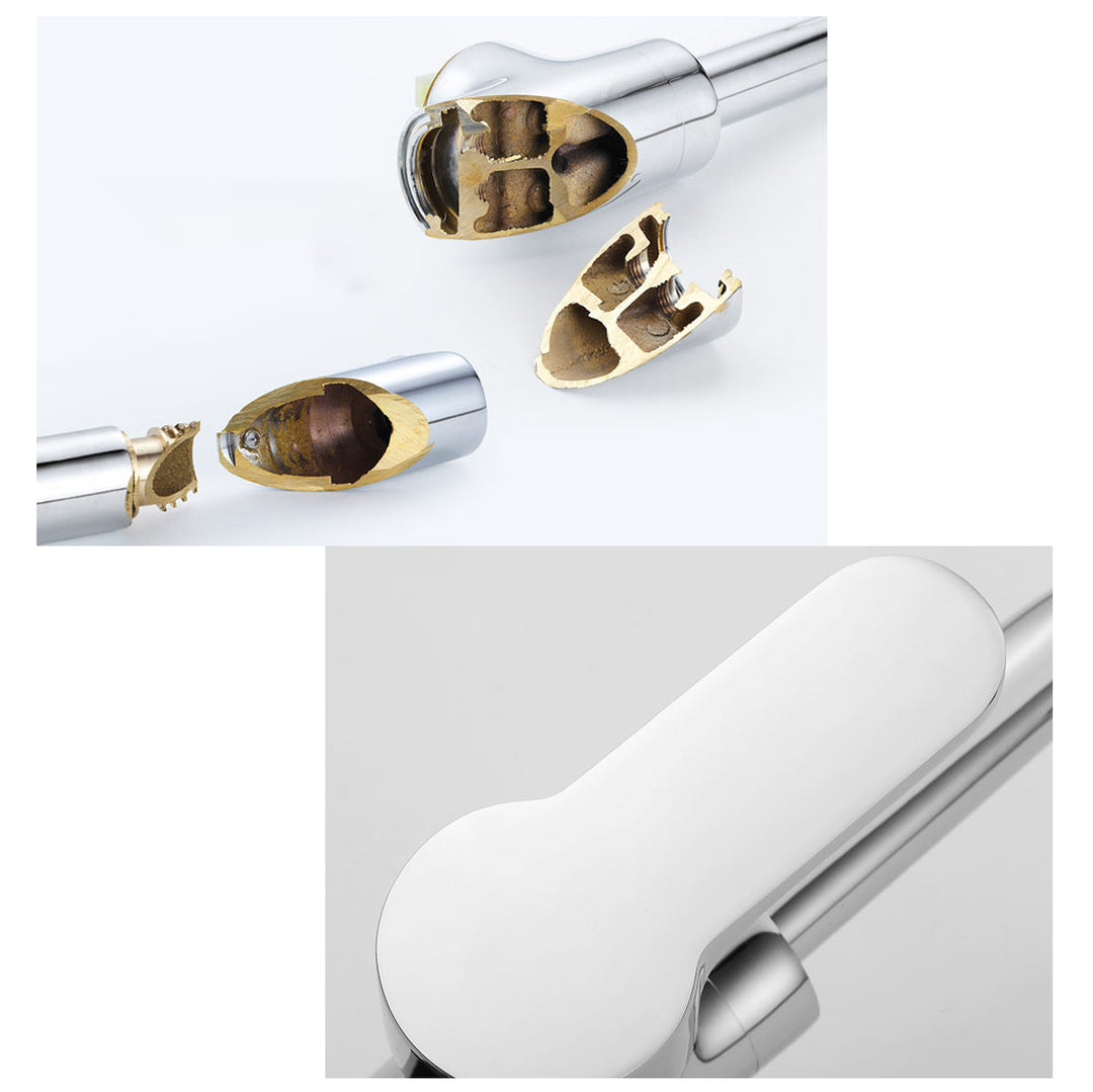 BowLift | Modern Bathroom Faucet Brass Lever Handle Washroom Bathtub Faucet