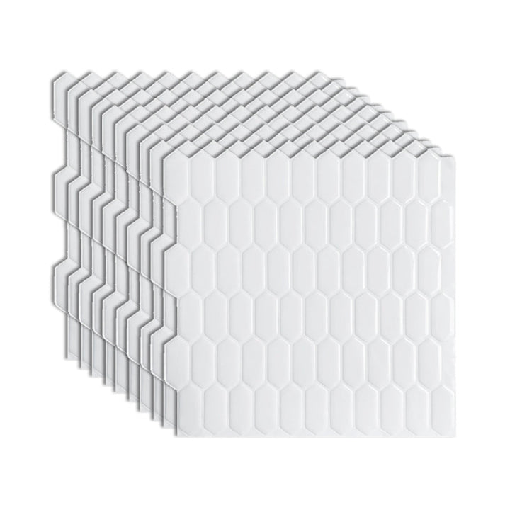 BowLift | Modern Peel & Stick Field Tile PVC Hexagon Mosaic Tile Peel and Stick Back Wall