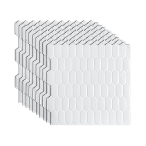 BowLift | Modern Peel & Stick Field Tile PVC Hexagon Mosaic Tile Peel and Stick Back Wall