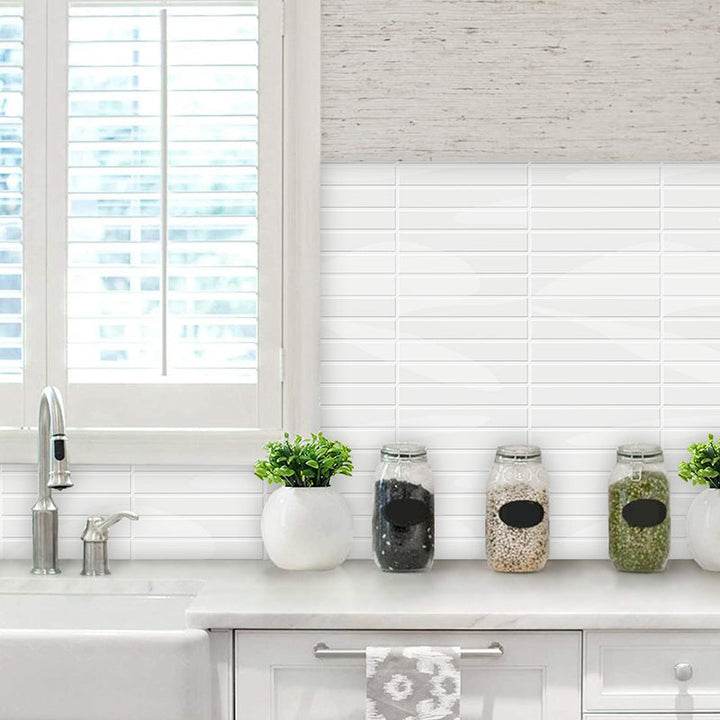 BowLift | Modern Peel & Stick Subway Tiles PVC Rectangular Peel-and-Stick Wall Cladding