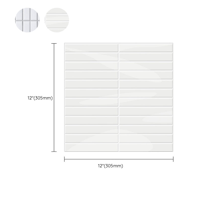 BowLift | Modern Peel & Stick Subway Tiles PVC Rectangular Peel-and-Stick Wall Cladding