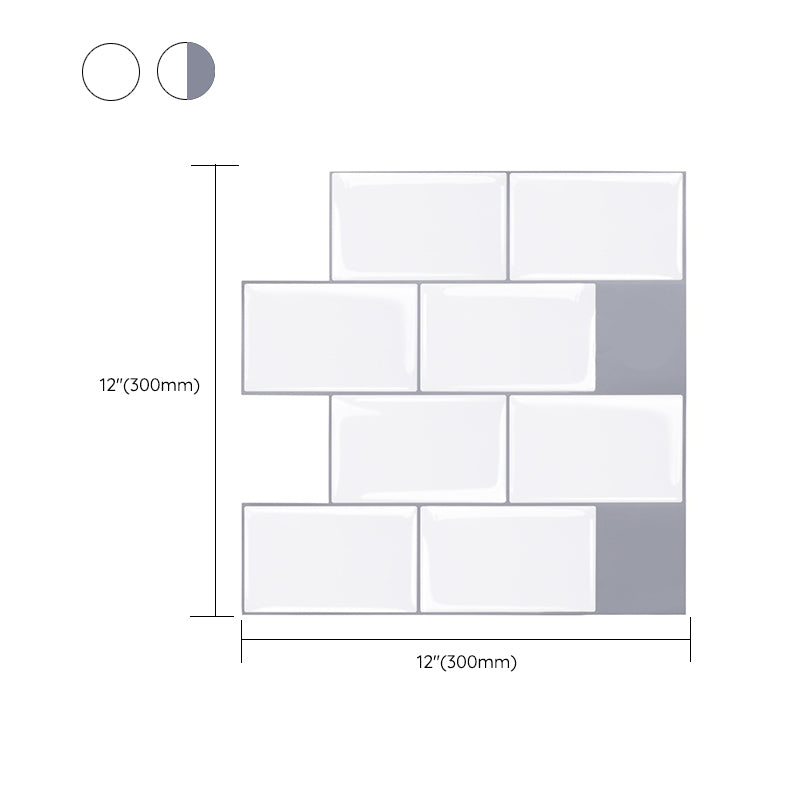 BowLift | Modern Tile Peel & Stick PVC Rectangular Subway Tile Peel and Stick Wall Tile