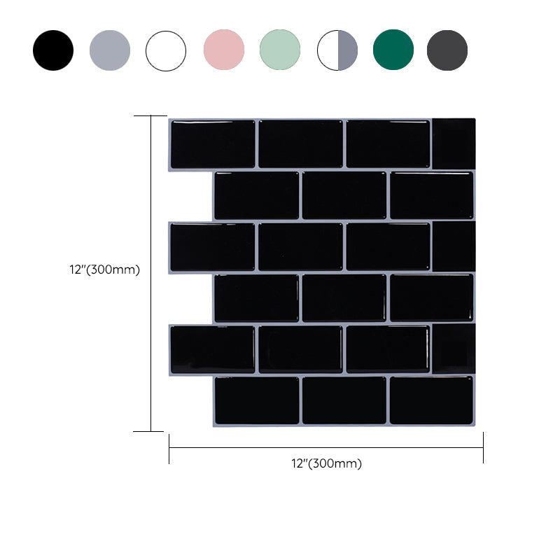 BowLift | Modern Tile Peel & Stick PVC Rectangular Subway Tile Peel and Stick Wall Tile