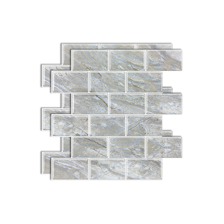 BowLift | Matte Square Peel & Stick Tile Stone Composite Subway Tile for Kitchen Backsplash