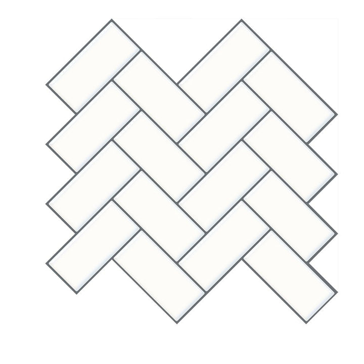 BowLift | Matte Square Peel & Stick Tile Stone Composite Subway Tile for Kitchen Backsplash