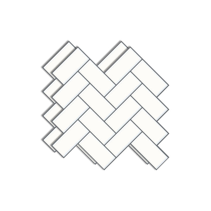 BowLift | Matte Square Peel & Stick Tile Stone Composite Subway Tile for Kitchen Backsplash