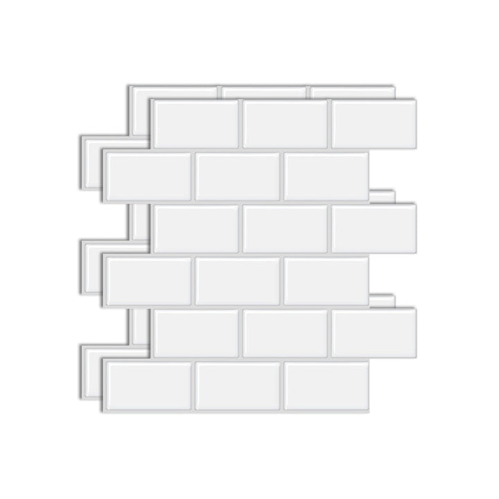 BowLift | Matte Square Peel & Stick Tile Stone Composite Subway Tile for Kitchen Backsplash