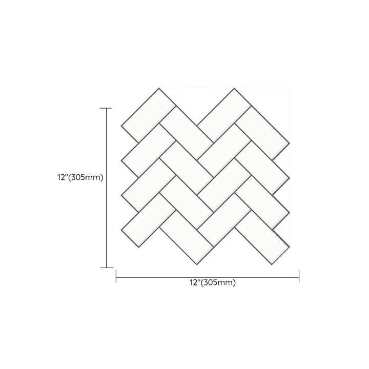 BowLift | Matte Square Peel & Stick Tile Stone Composite Subway Tile for Kitchen Backsplash