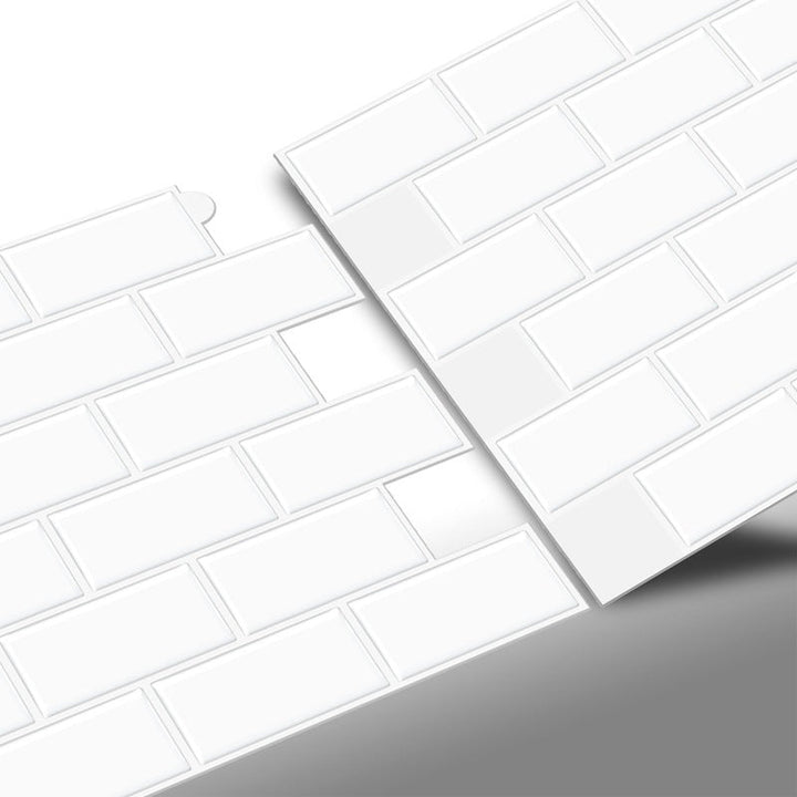 BowLift | Square Peel & Stick Tile Stone Composite Tile for Kitchen Backsplash