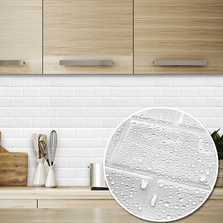 BowLift | Square Peel & Stick Tile Stone Composite Tile for Kitchen Backsplash