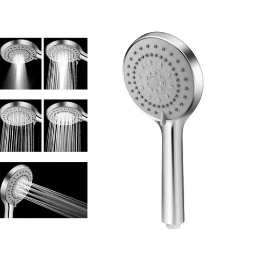 BowLift | Modern Adjustable Handheld Showerhead Chrome Round Handheld Showerhead