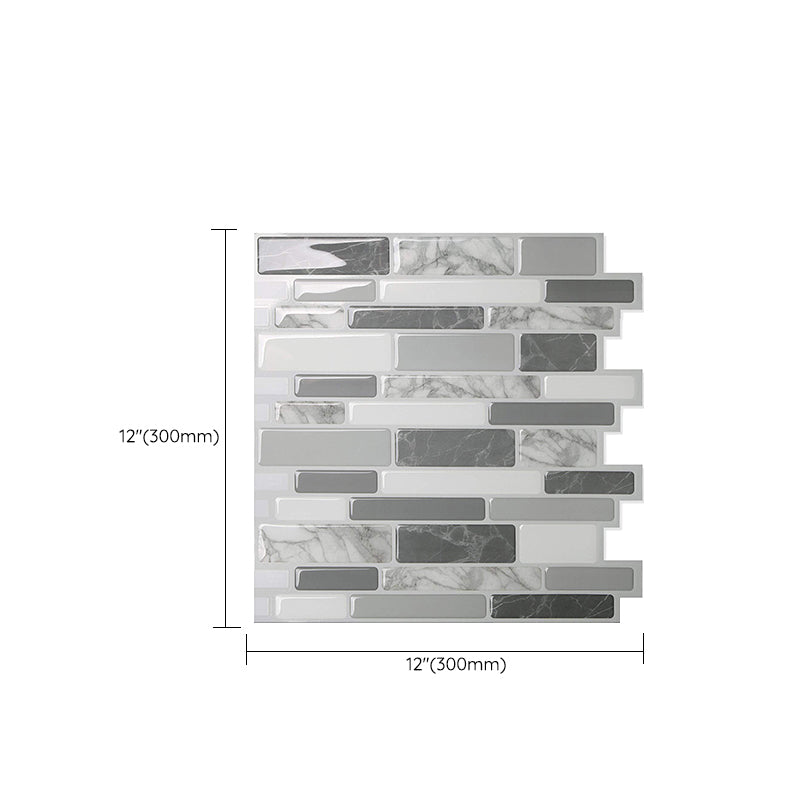 BowLift | Square Peel & Stick Tile Stone Composite Subway Tile for Backsplash Wall