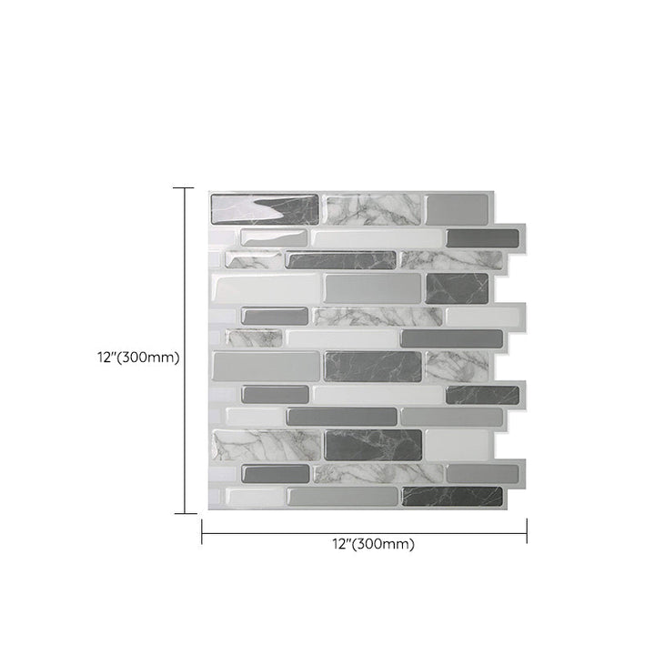BowLift | Square Peel & Stick Tile Stone Composite Subway Tile for Backsplash Wall