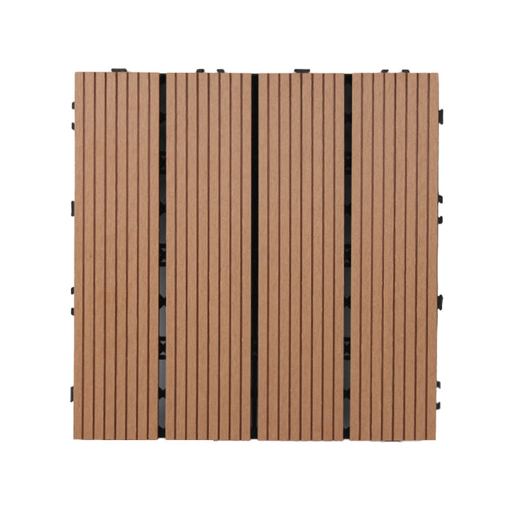 BowLift | 30 cm x 30 cm Square PVC Terrace Tiles Snap Installation Outdoor Floor Tiles
