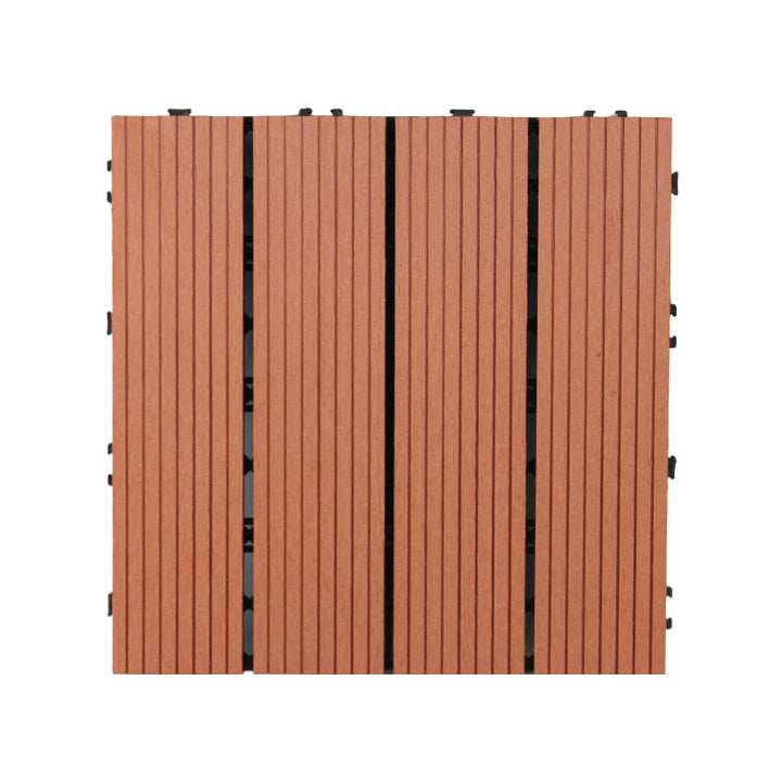 BowLift | 30 cm x 30 cm Square PVC Terrace Tiles Snap Installation Outdoor Floor Tiles