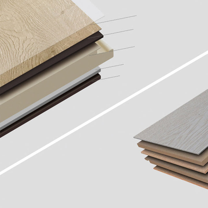 BowLift | Modern Interior Floor Covering Wood Look Peel and Stick Rectangular Flooring Vinyl