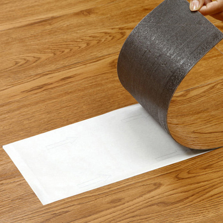 BowLift | Smooth PVC Flooring Peel and Stick Wood Look Rectangular Vinyl Floor