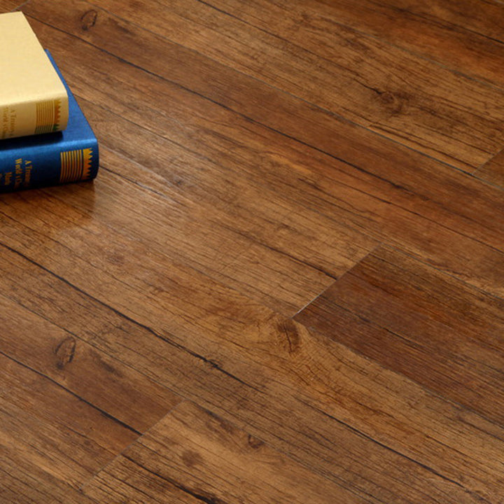 BowLift | Smooth PVC Flooring Peel and Stick Wood Look Rectangular Vinyl Floor