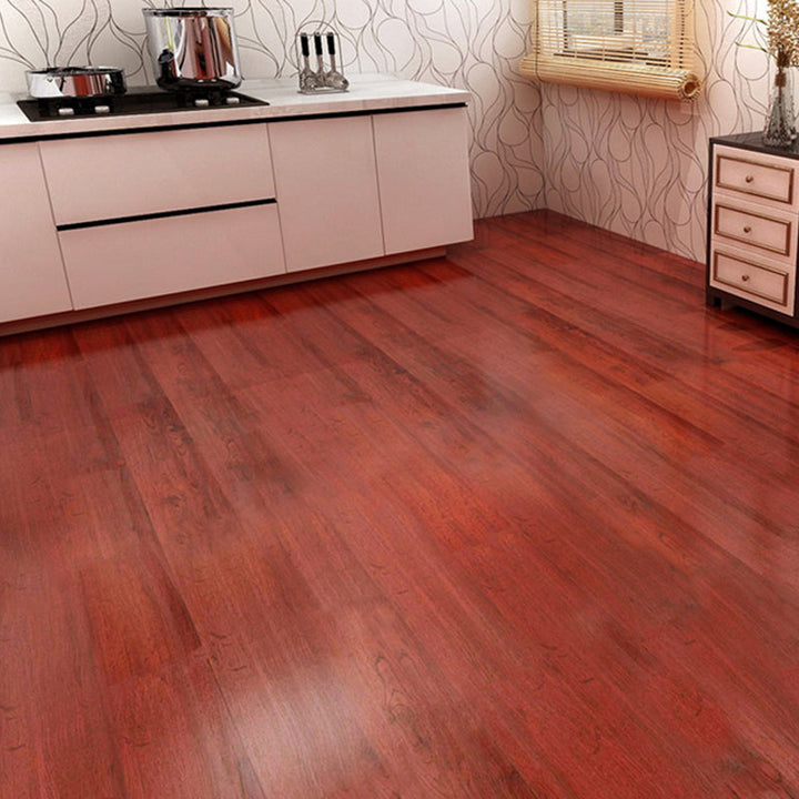 BowLift | PVC Flooring Peel and Stick Smooth Wood Look Rectangular Vinyl Floor