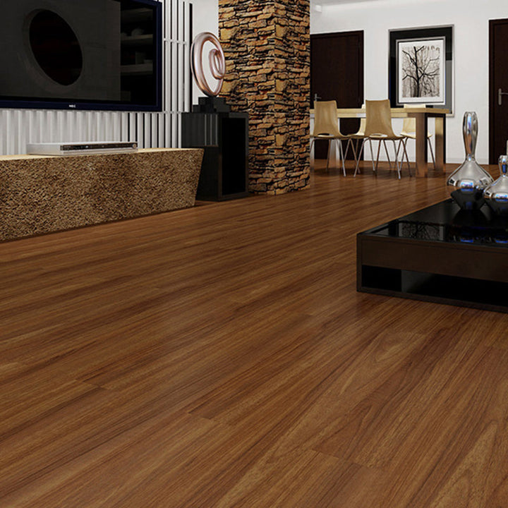 BowLift | Rectangle PVC Floor Covering Peel and Stick Smooth Wood Look Vinyl Flooring