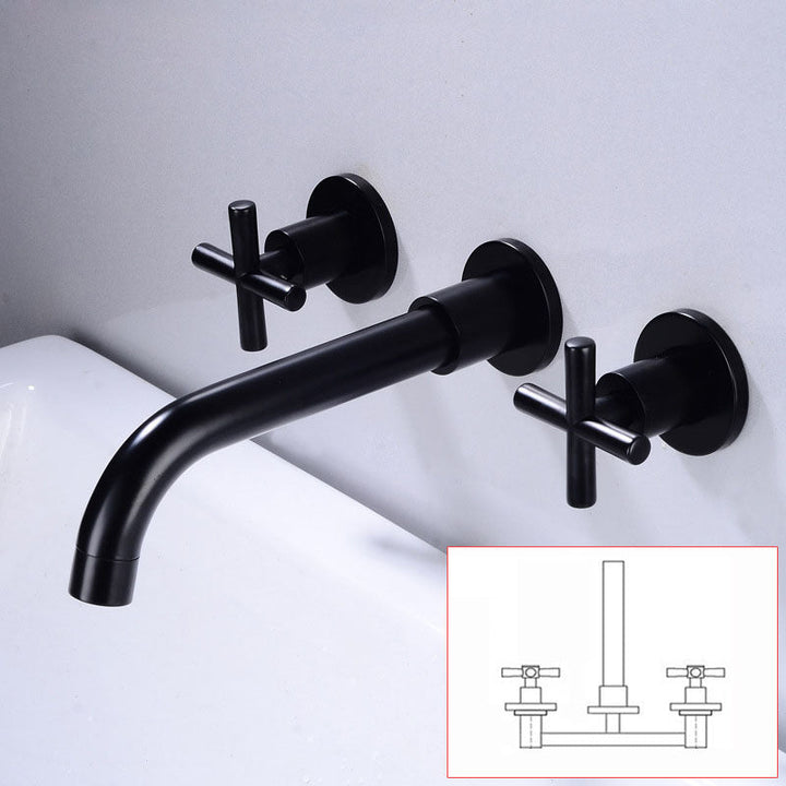 BowLift | Modern Wall Mounted Fixture Bathroom Bathtub Mixer Faucet
