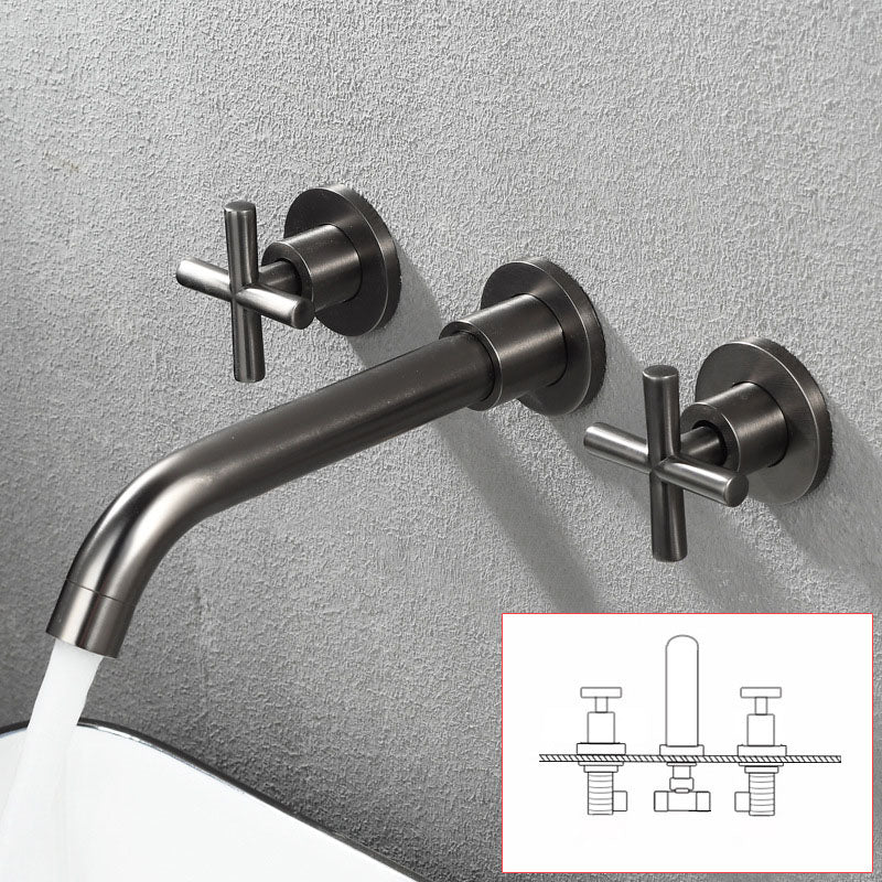 BowLift | Modern Wall Mounted Fixture Bathroom Bathtub Mixer Faucet