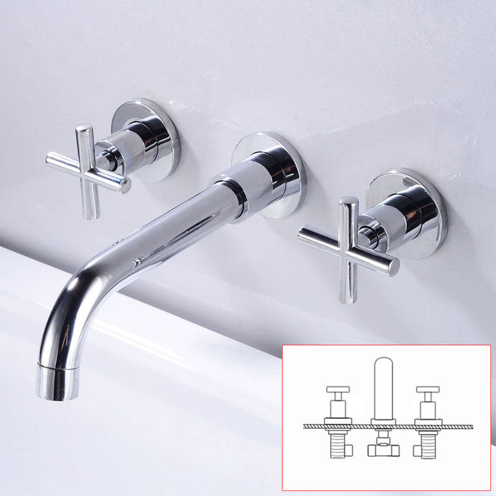 BowLift | Modern Wall Mounted Fixture Bathroom Bathtub Mixer Faucet