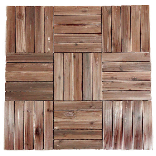 BowLift | Traditional Wood Laminate Floor Stain Resistant Laminate Plank Flooring Set of 11