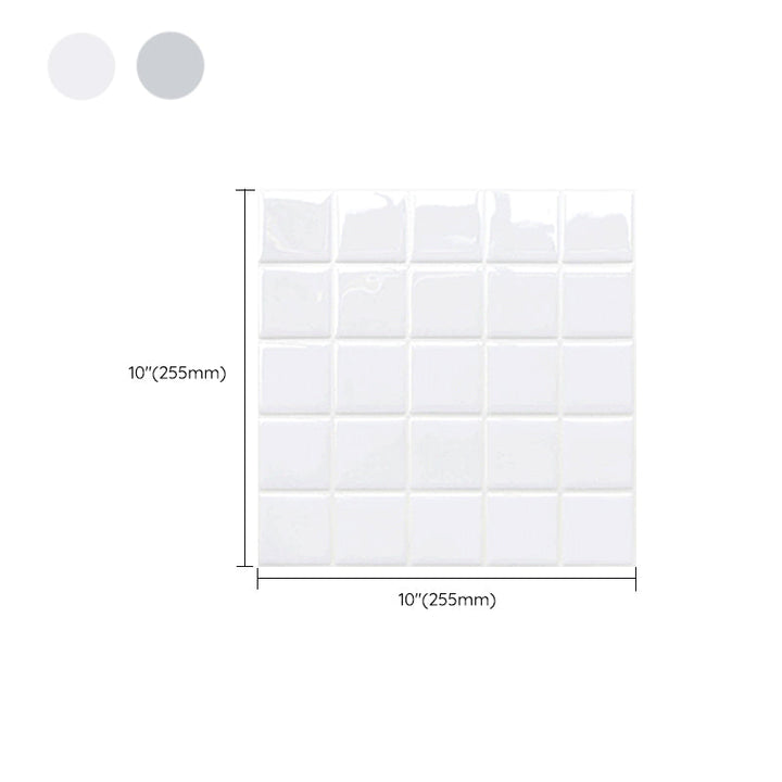 BowLift | Mosaic Tile Wallpaper Plastic Grid Peel and Stick Wall Tile