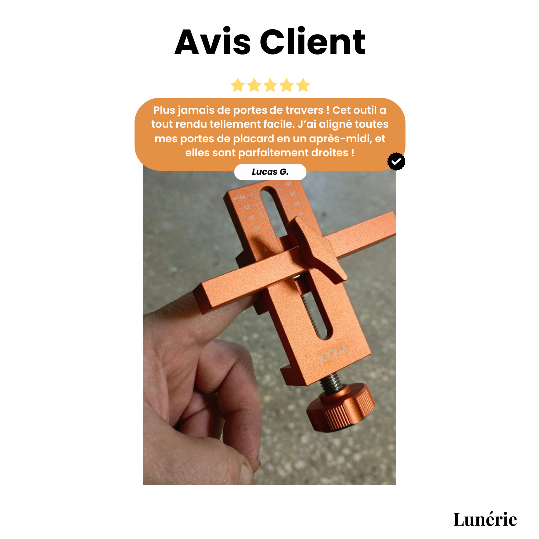 BowLift | DoorFix Door Alignment Tool | Reinforced Aluminum | Precise Closet & Cabinet Installation