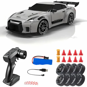 BowLift | Retro Drift Master – 4WD RC Car with LED Lights