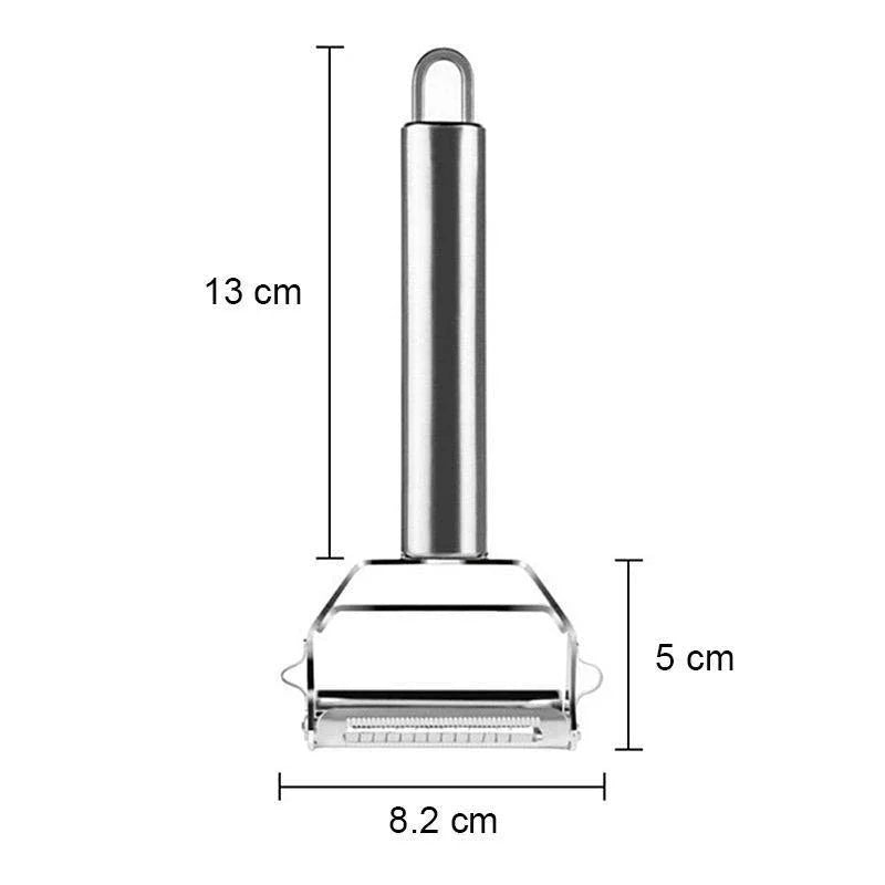 DuoSchaaf | Double Vegetable Peeler made of Stainless Steel with Julienne Function | Bowlift