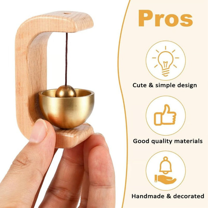 Magnetic Wooden Doorbell Bowlift