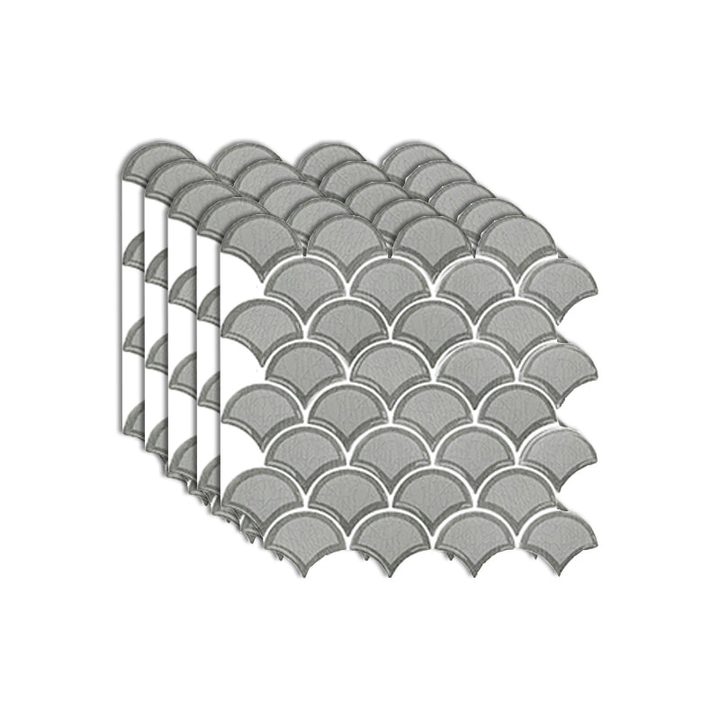 BowLift | Fish scale Peel & Stick field tile square plastic Peel & Stick mosaic tile