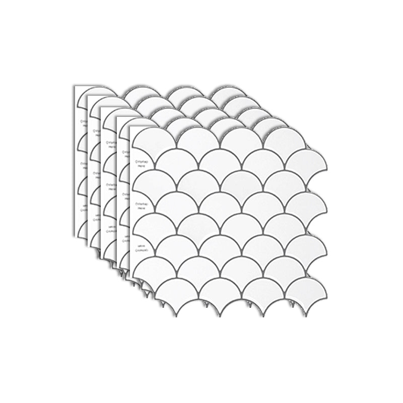BowLift | Fish scale Peel & Stick field tile square plastic Peel & Stick mosaic tile