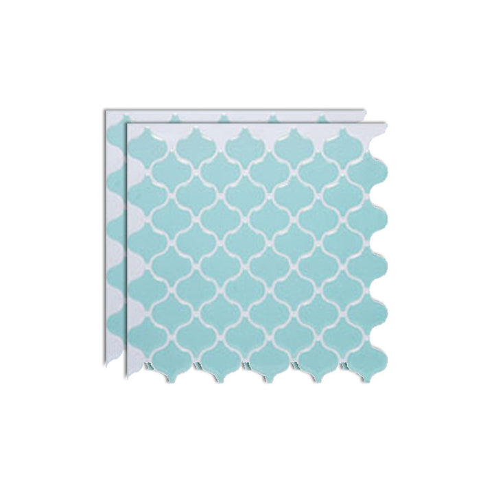 BowLift | Square Peel & Stick Mosaic Tiles Plastic Arabesque Peel and Stick Wall Tile