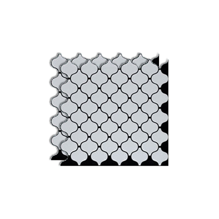 BowLift | Square Peel & Stick Mosaic Tiles Plastic Arabesque Peel and Stick Wall Tile