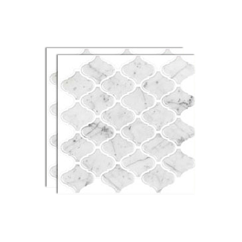 BowLift | Square Peel & Stick Mosaic Tiles Plastic Arabesque Peel and Stick Wall Tile