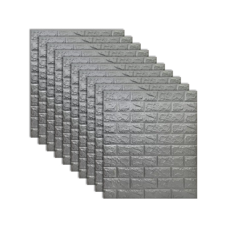 BowLift | Industrial 3D Brick Wall Plank Bathroom Living Room Wall Panel Set of 10