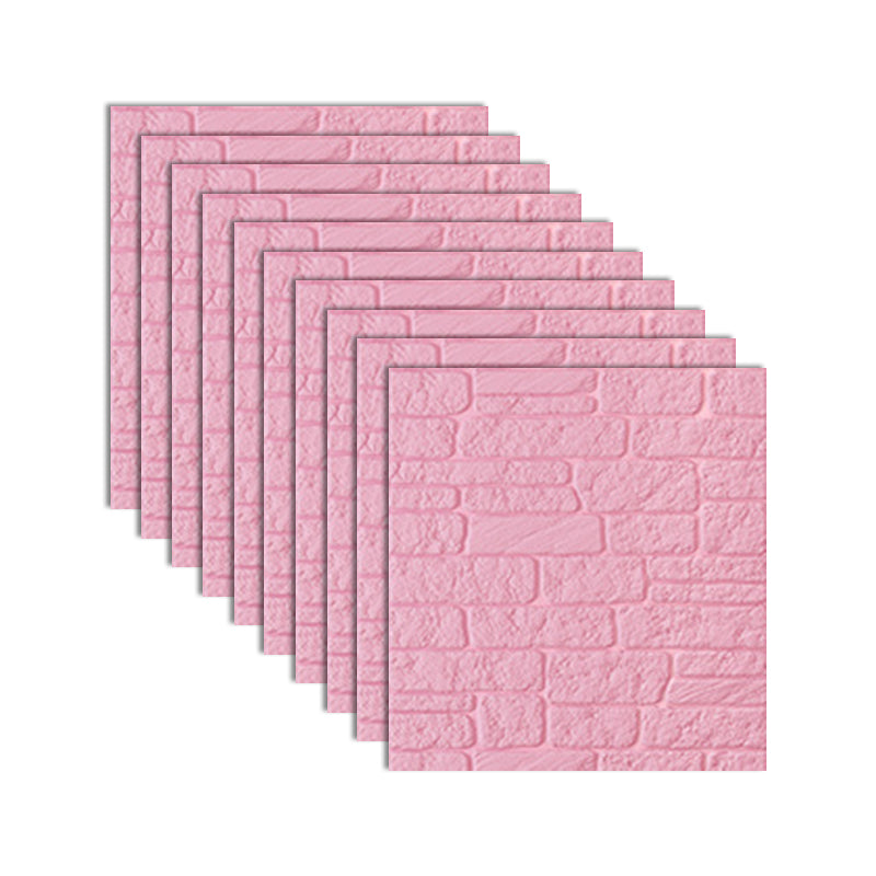 BowLift | Industrial 3D Brick Wall Plank Bathroom Living Room Wall Panel Set of 10
