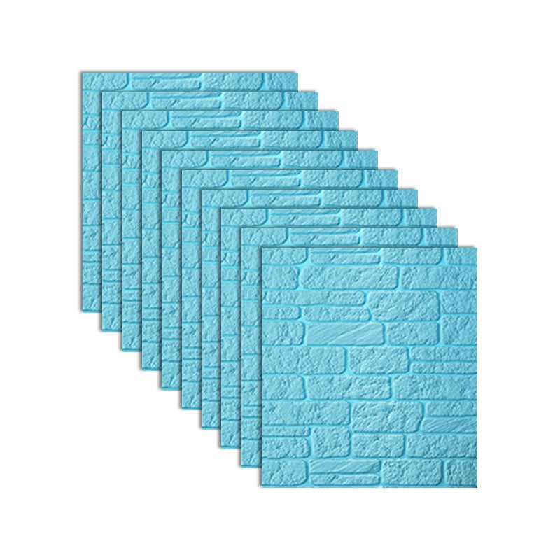 BowLift | Industrial 3D Brick Wall Plank Bathroom Living Room Wall Panel Set of 10