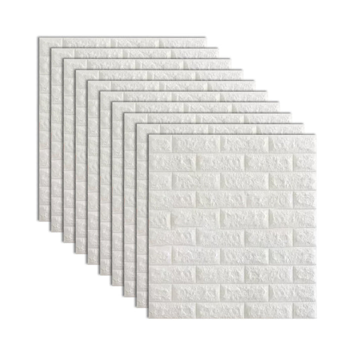 BowLift | Industrial 3D Brick Wall Plank Bathroom Living Room Wall Panel Set of 10