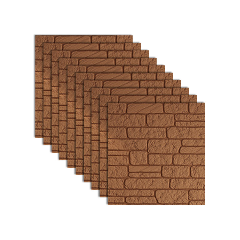 BowLift | Industrial 3D Brick Wall Plank Bathroom Living Room Wall Panel Set of 10