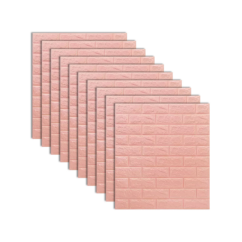 BowLift | Industrial 3D Brick Wall Plank Bathroom Living Room Wall Panel Set of 10