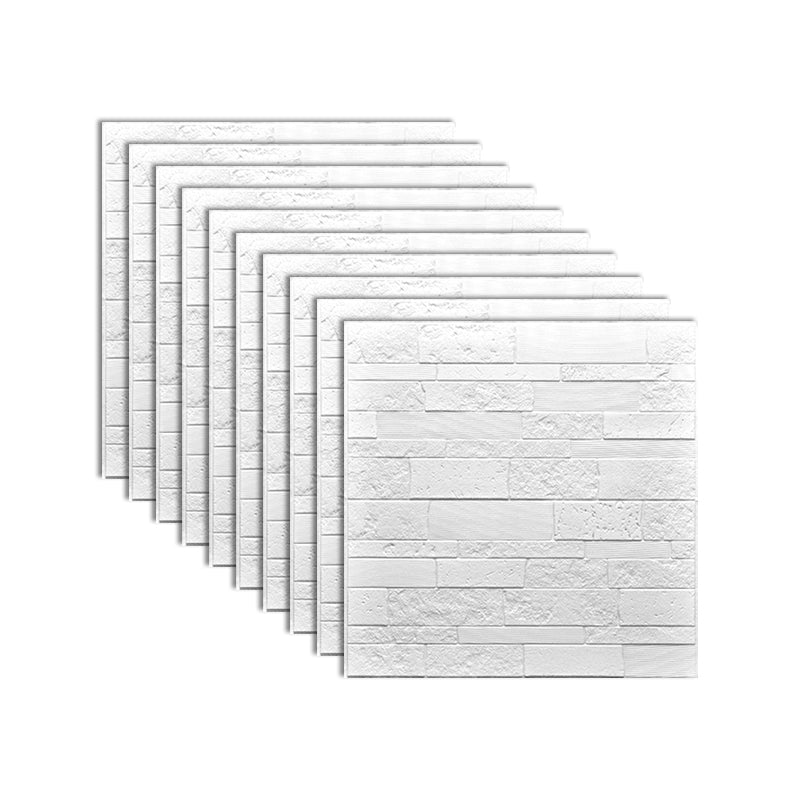 BowLift | Industrial 3D Brick Wall Plank Bathroom Living Room Wall Panel Set of 10