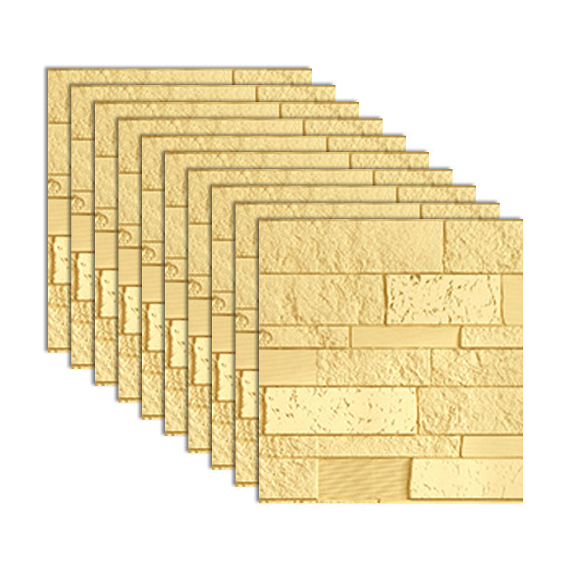 BowLift | Industrial 3D Brick Wall Plank Bathroom Living Room Wall Panel Set of 10